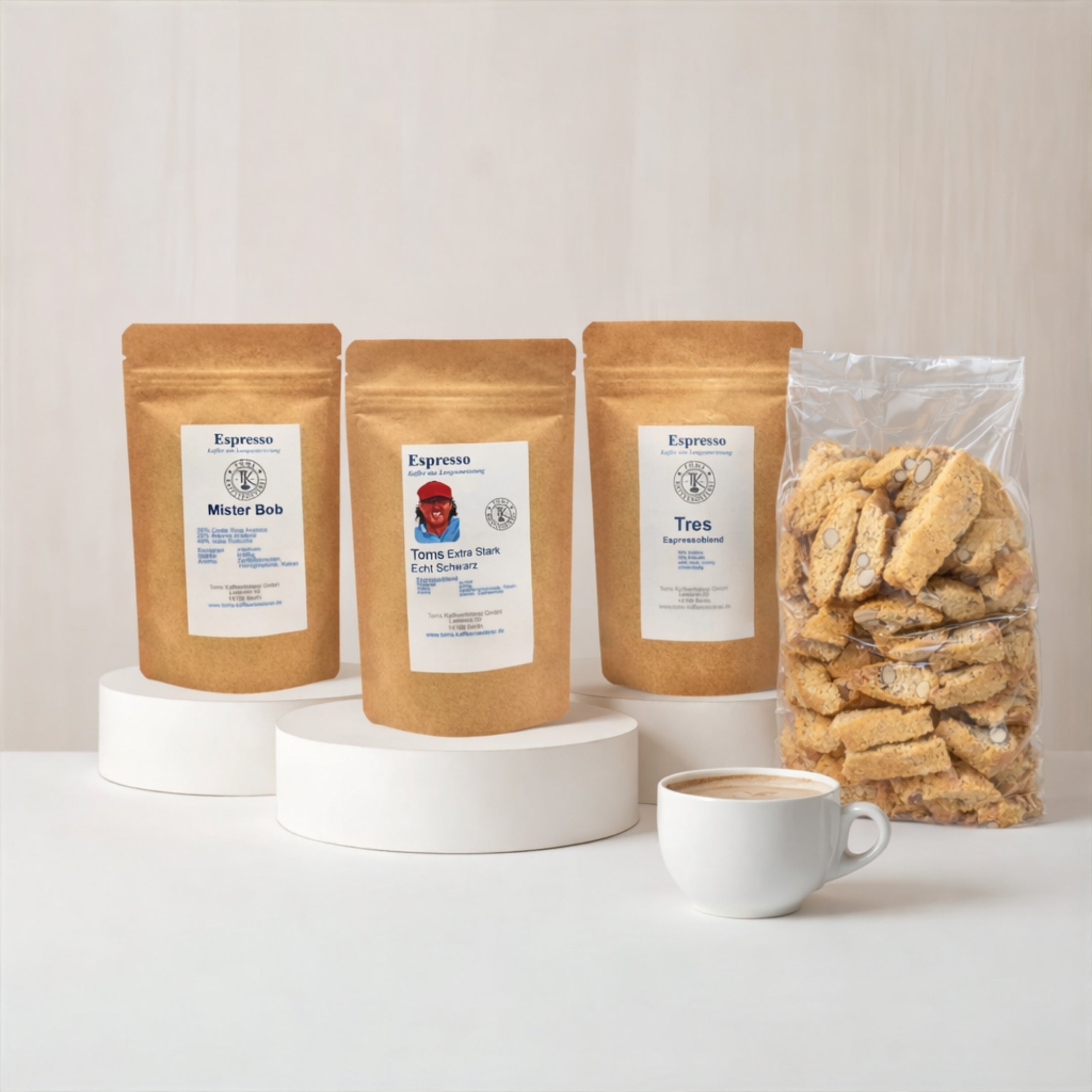 Probierpack Espresso + Leckerei nach Wahl