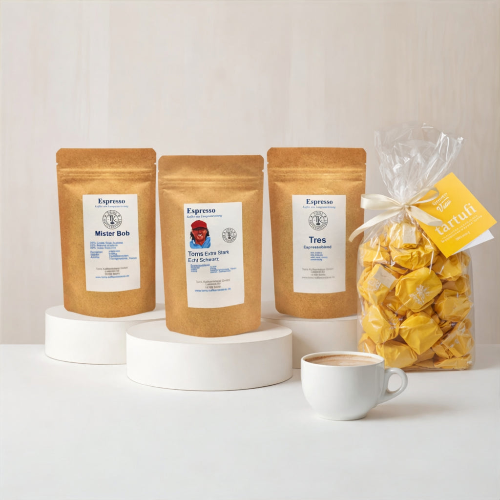 Probierpack Espresso + Leckerei nach Wahl